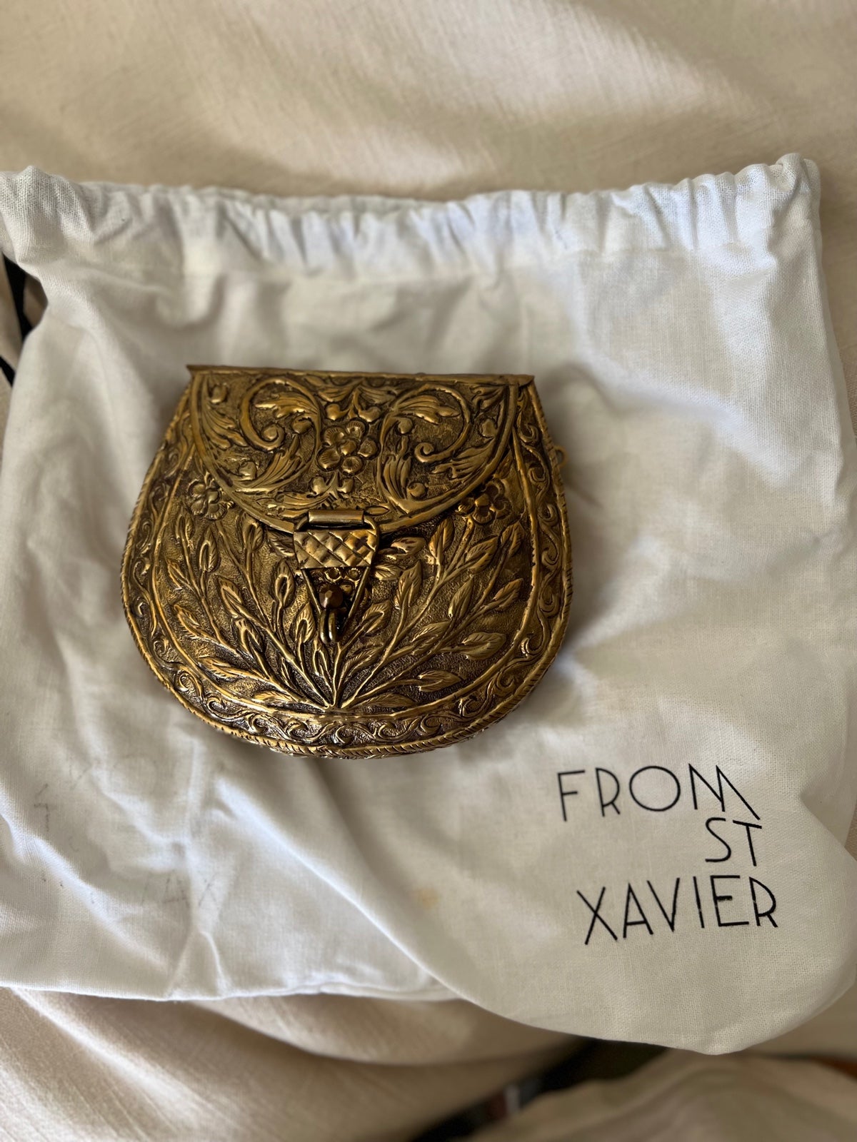 St xavier metal purse
