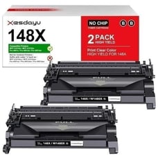 NWT 148X Ink Printer Cartridges No Chip 2 Pack Black High Yield