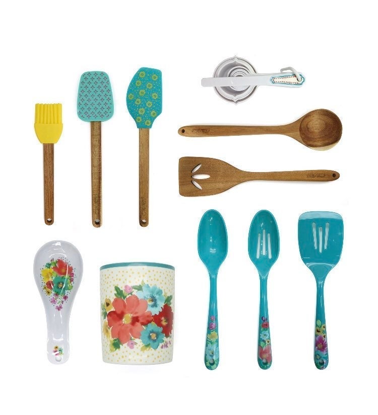 Pioneer Woman Breezy Bouquet 20-Piece Tool and Crock Set*New in a box*