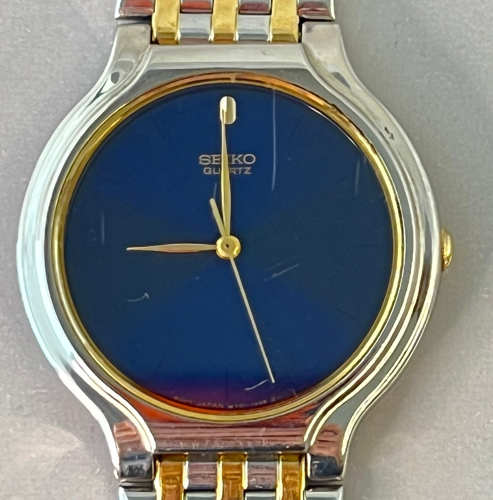 SEIKO Two Tone Blue Dial MEN'S Watch