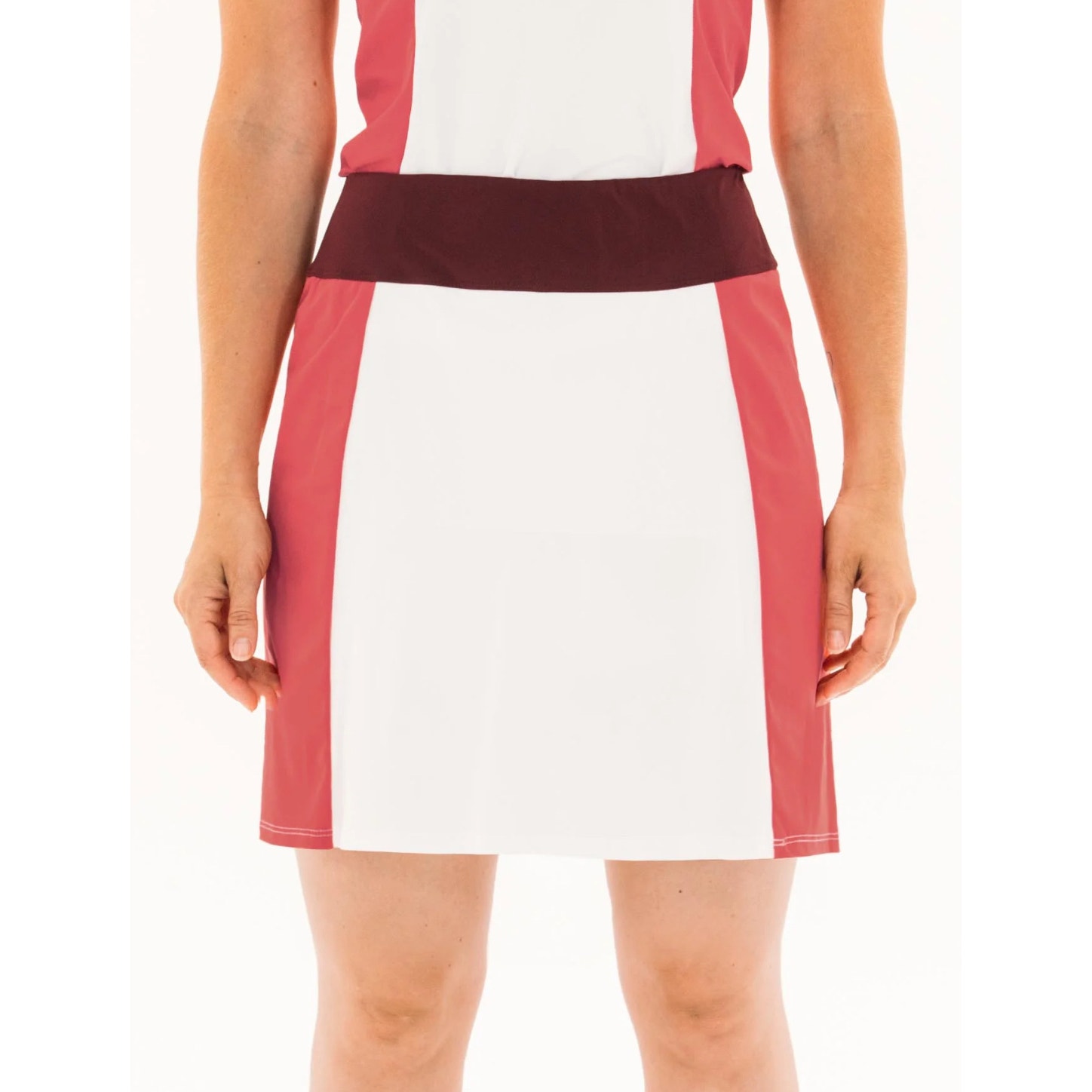 Foray Golf Floral Fix Colorblock Mini Skirt Pink Size Medium