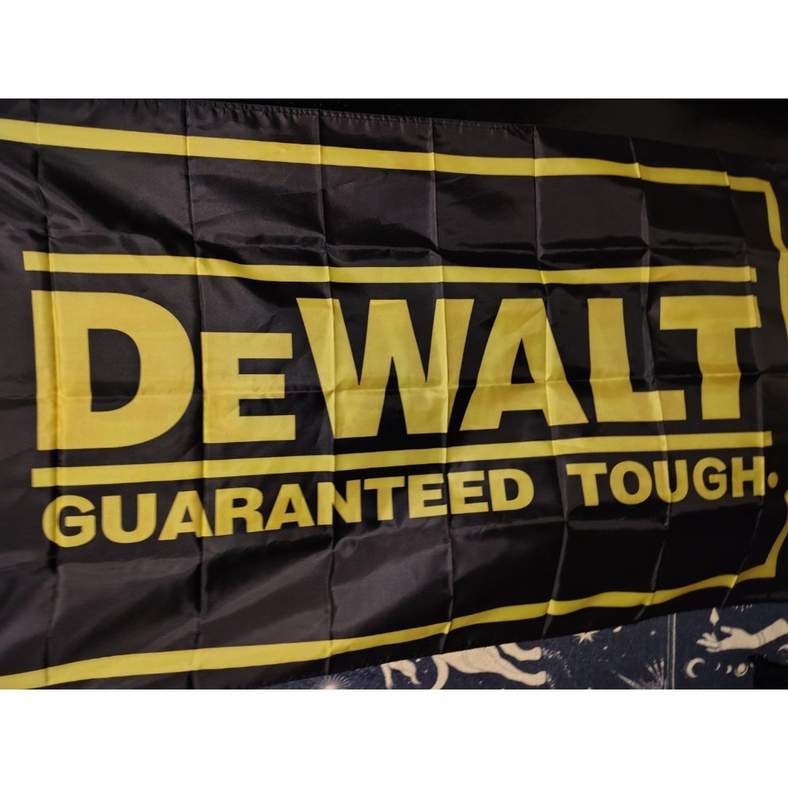 DeWalt Guaranteed Tough Tool Flag New 3x5ft