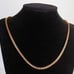 18K Gold Womens Chain Necklace 20 20in Bike Link Style Ladies Jewelry Chains ct