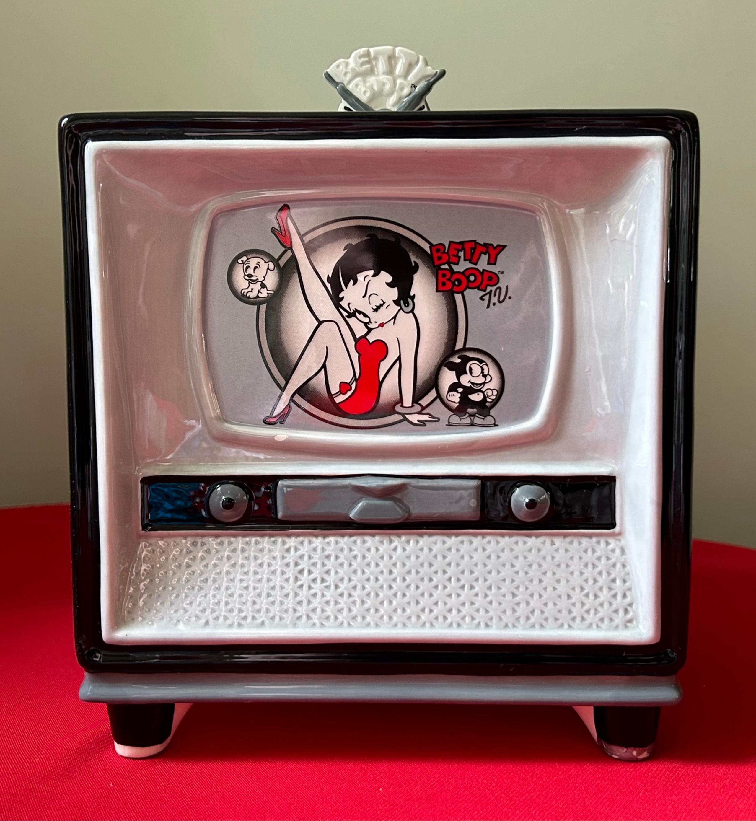 1999 Betty Boop Old style TV Cookie Jar - King Features -