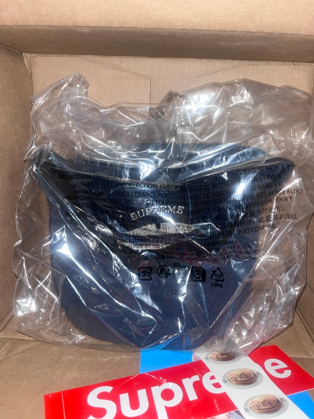 SUPREME Aphex Twin 6- Panel Navy Hat