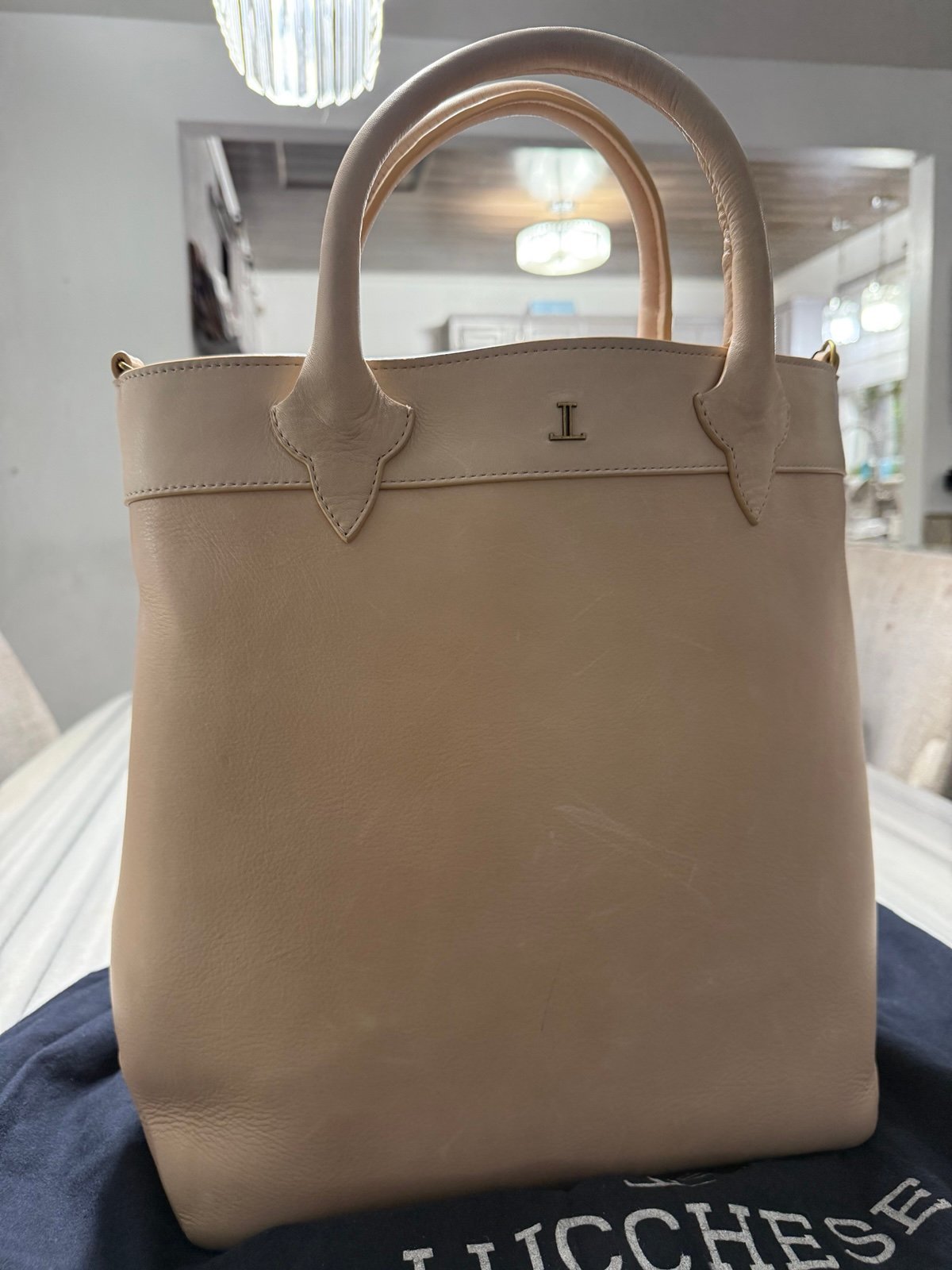 LUCCHESE LARGE LOLA SHOPPER CARAMEL