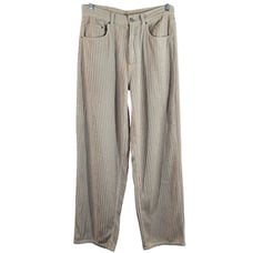W BDG Urban Outfitters Beige Corduroy Pants High Rise Baggy Women Size 31 Cream