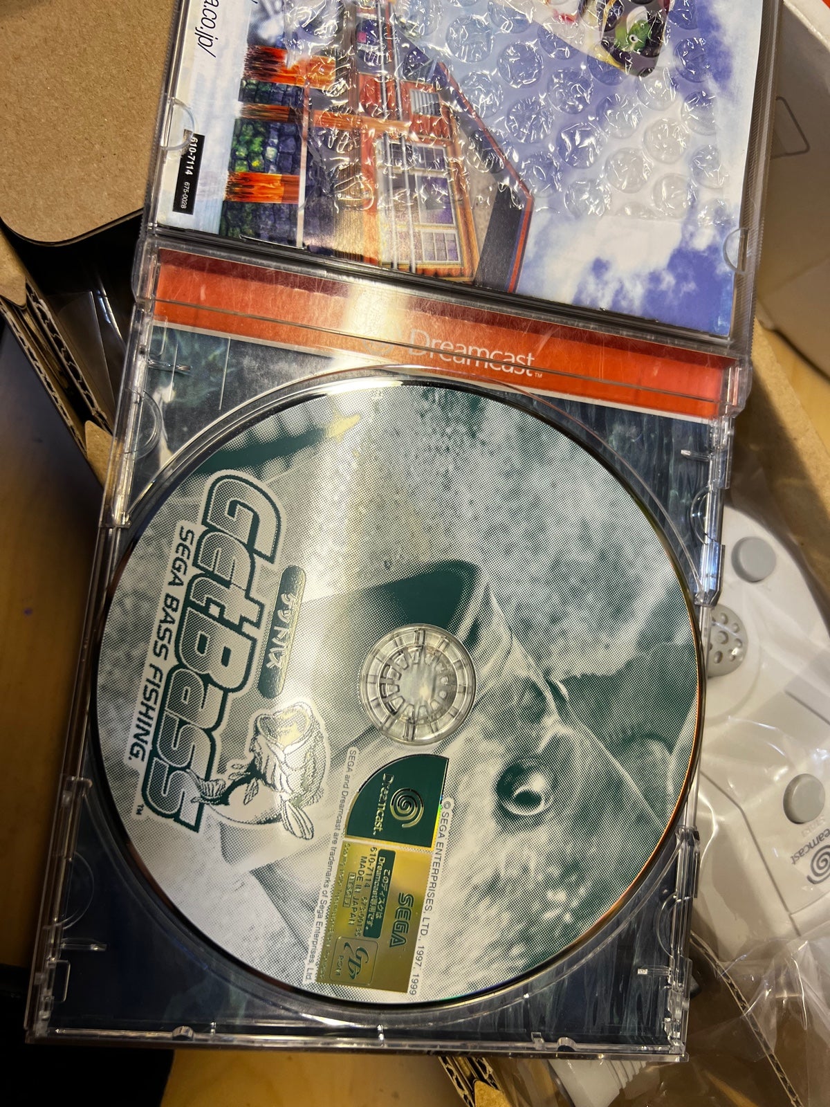 Sega Dreamcast Get Bass Complete in Box w/controller sales New Open Box