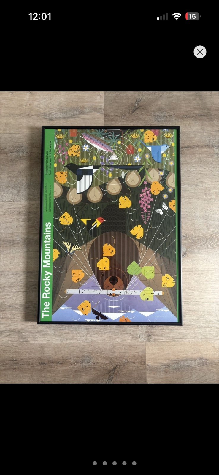 Charley Harper 'Rocky Mountains' NPS Art Print