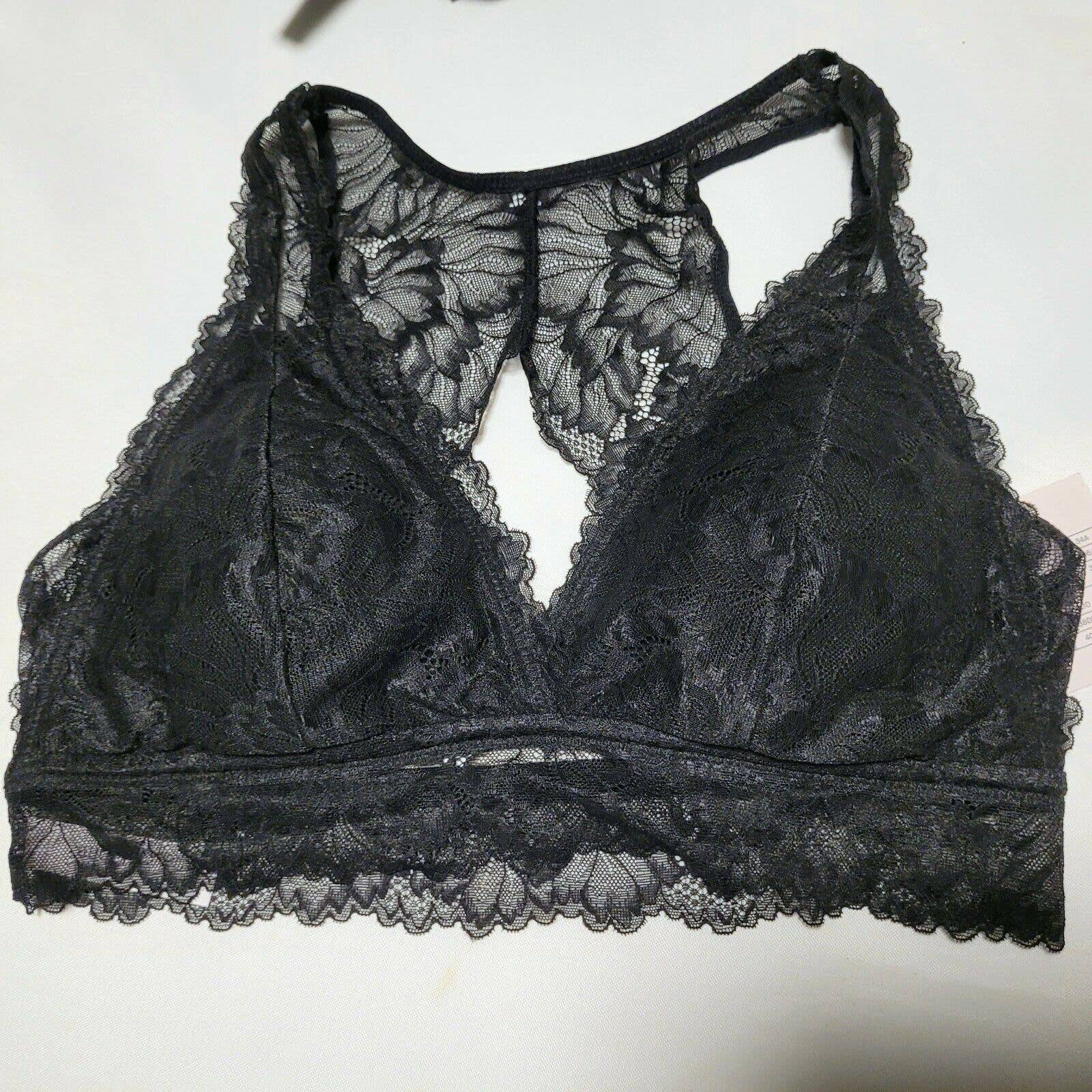 Women's Padded Plunge Bralette Auden Black Women's Padded Plunge Bralette Auden Black