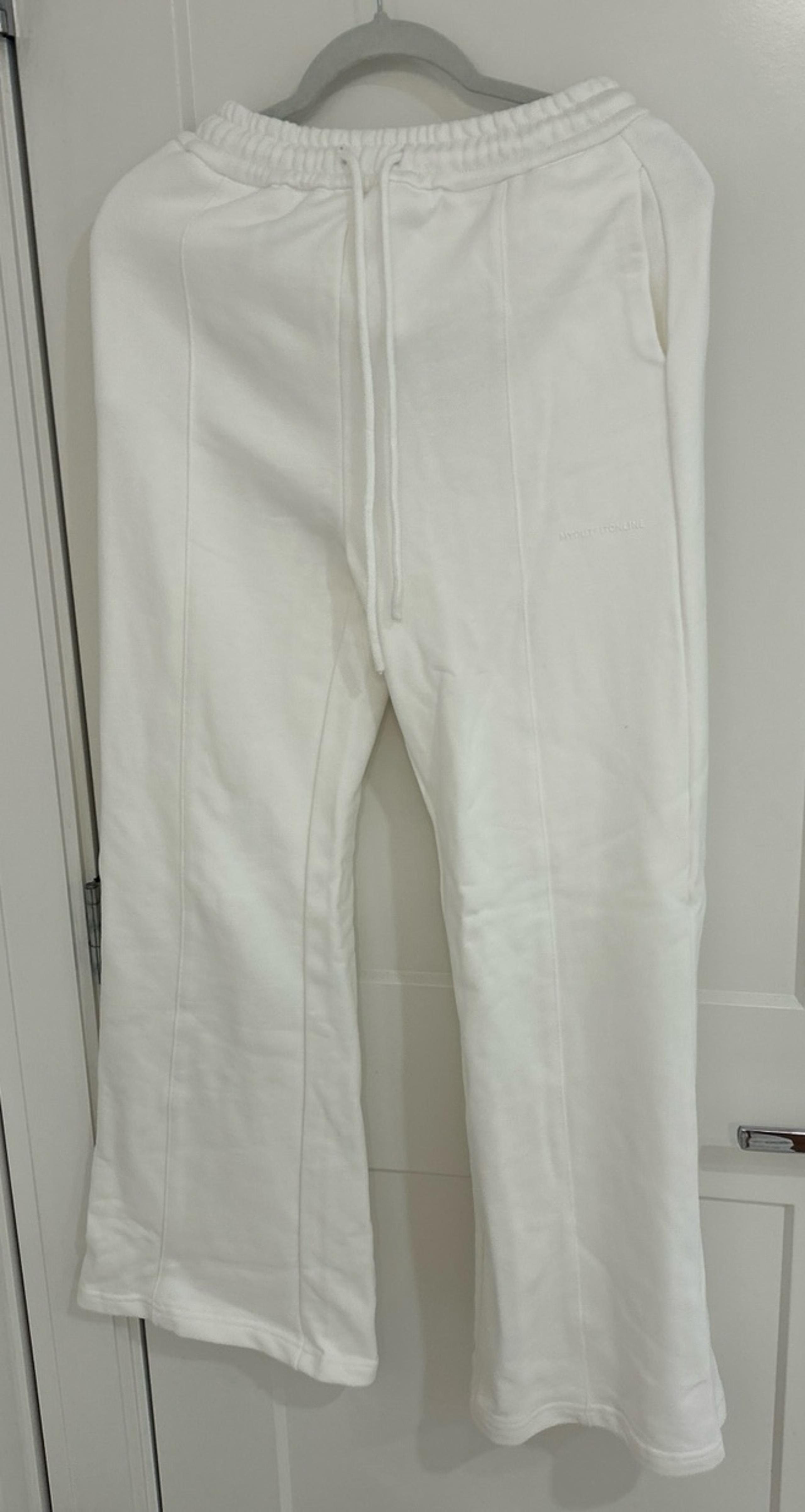 White Track Sweatpants