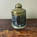 Vintage Solid Brass Tobacco Humidor Canister with lid Wild Big Game Rhino Lion