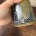 Vintage Solid Brass Tobacco Humidor Canister with lid Wild Big Game Rhino Lion