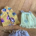Vintage 4 piece Barbie clothes Lot 1987 #4439 shirt, 1980 sheer, 1959 #973 night