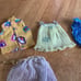 Vintage 4 piece Barbie clothes Lot 1987 #4439 shirt, 1980 sheer, 1959 #973 night