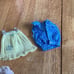 Vintage 4 piece Barbie clothes Lot 1987 #4439 shirt, 1980 sheer, 1959 #973 night