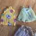 Vintage 4 piece Barbie clothes Lot 1987 #4439 shirt, 1980 sheer, 1959 #973 night