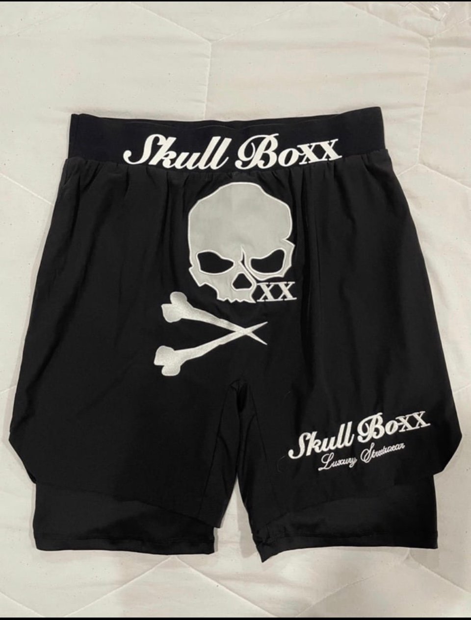 Skull Boxx Gym shorts LARGE