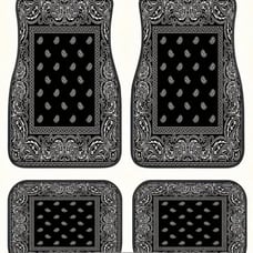 4 Pieces Premium Paisley Car Floor Mats - Durable and Elegant Protection for Car