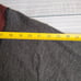Cellinni Collezione Wool Blend Sweater Mens Size XL V Neck Stiched Knit Gray Red