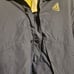 HUF Pacsun Simon Navy Blue Nylon Yellow Lined Sherpa Jacket Medium
