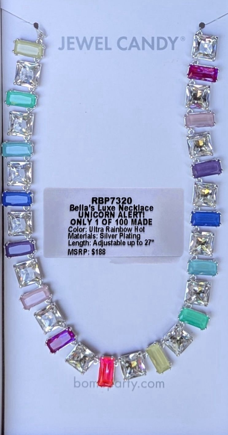 BP Jewel Candy 2024 Ultra Rainbow Hot Bella’s Luxe Necklace Unicorn RBP7320