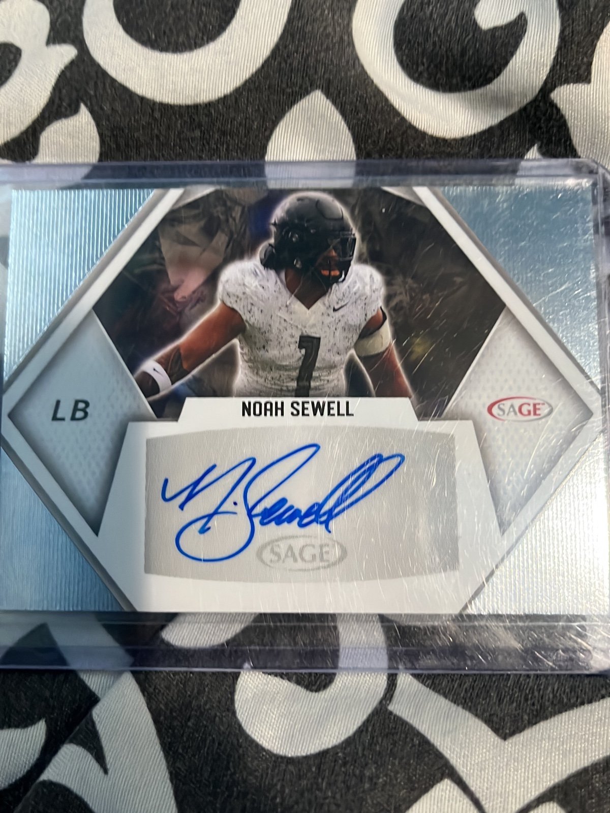 I am selling a signed, autographed Noah Sewell