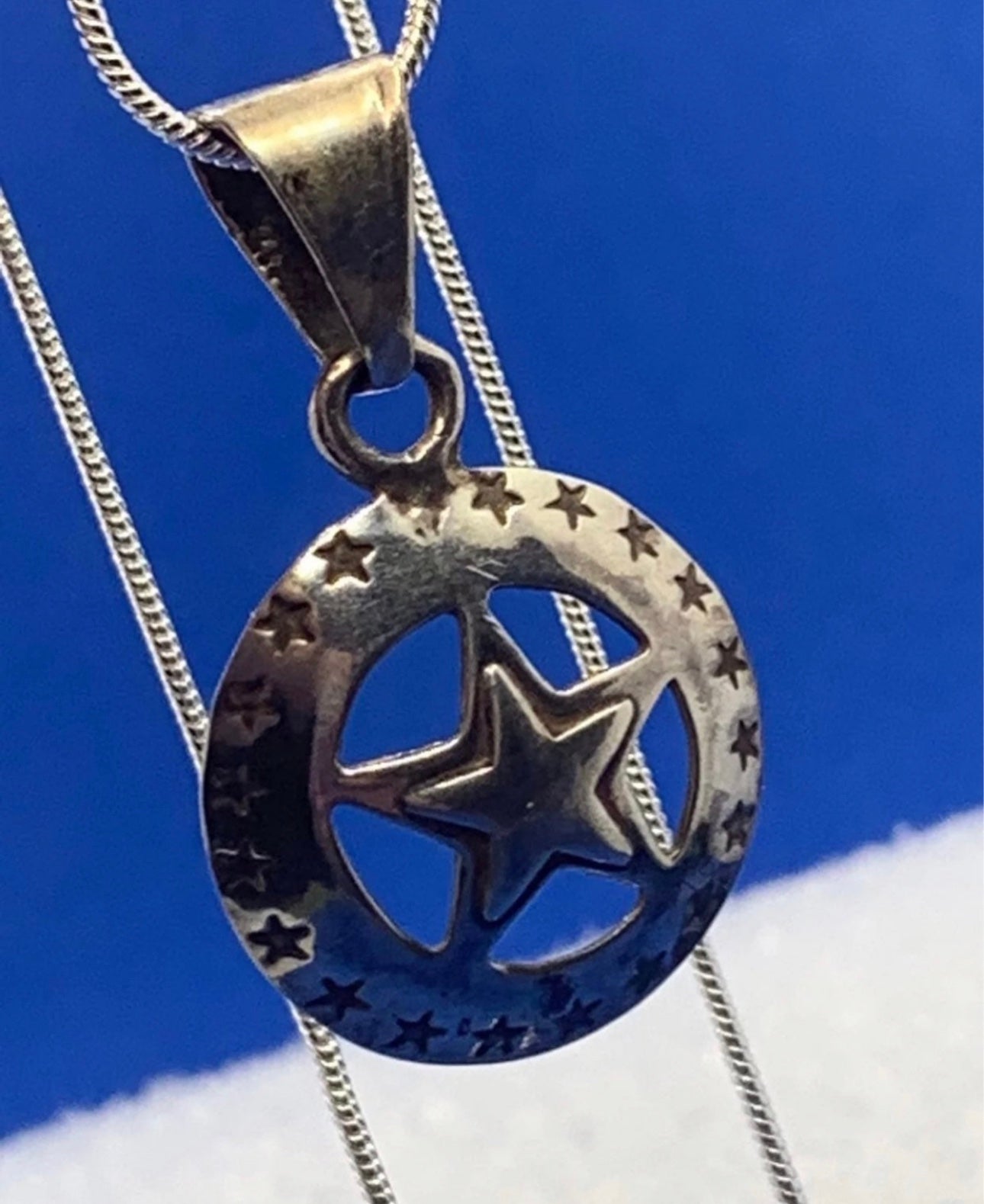 Vintage Sterling Lonestar Pendant Sacagawea Southwestern Silver Jewelry