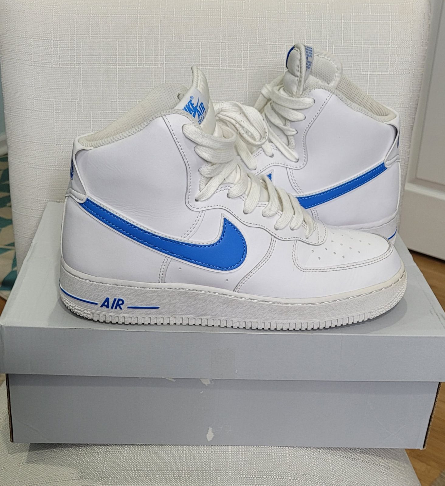 Nike Air Force 1, high, Photo blue, 07\