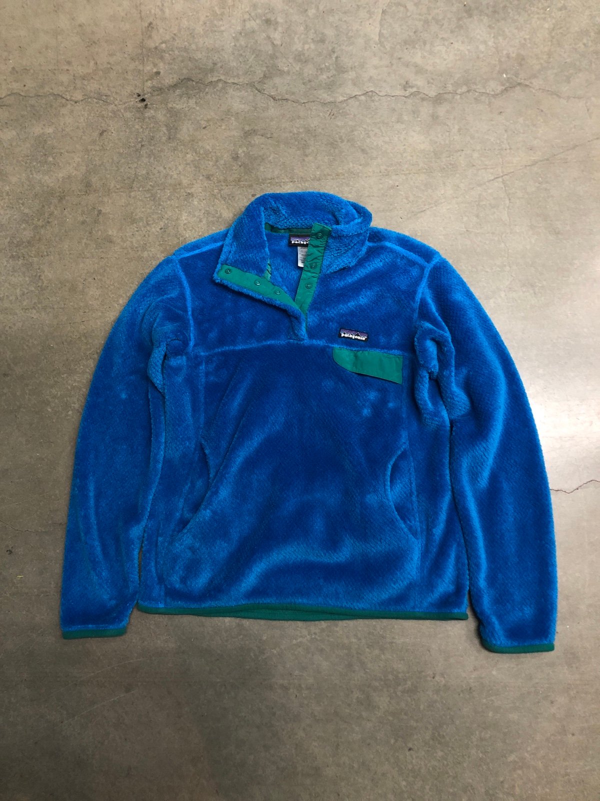 Patagonia Women’s Re-Tool Snap-T Pullover Size Small Blue/Green STY25442