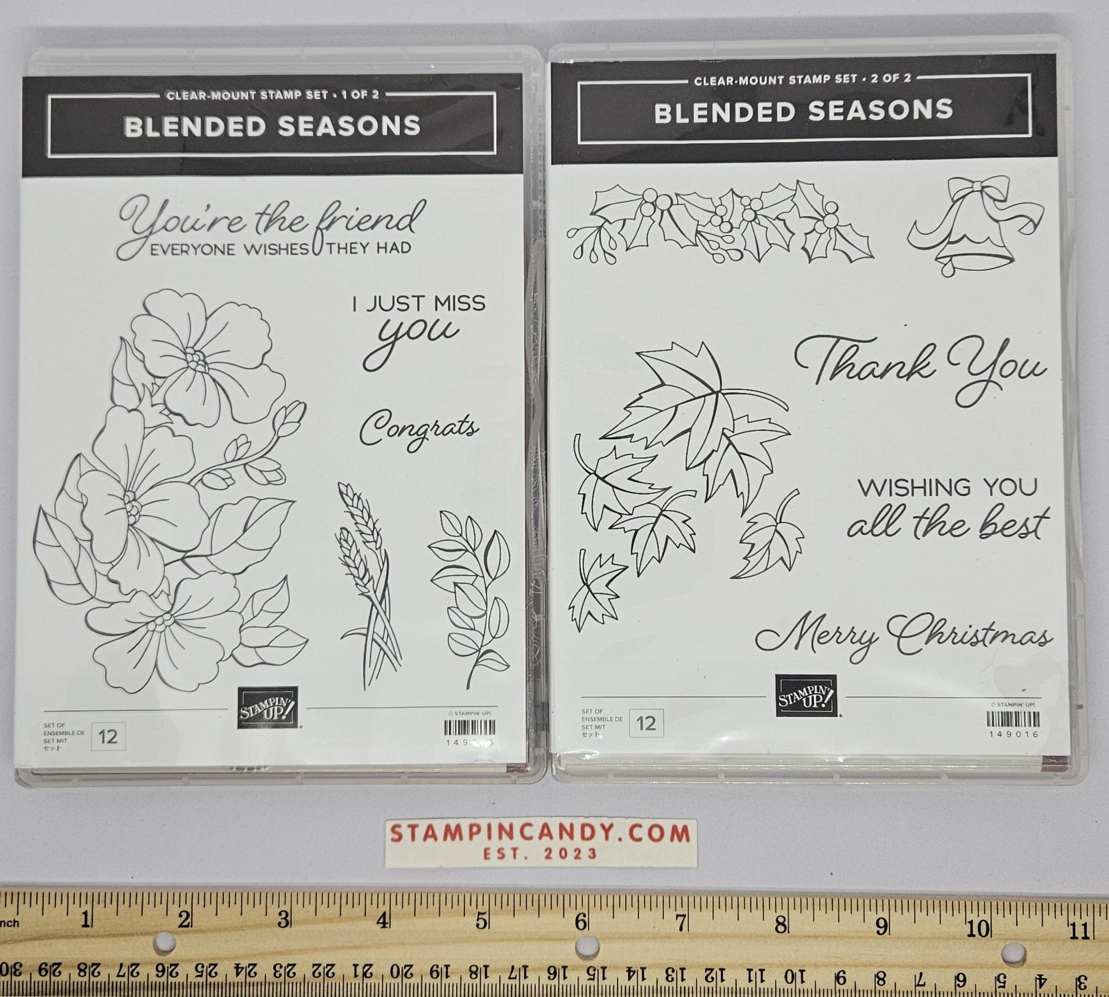 Stampin Up - Blended Seasons (2 case set) with Stitched Seasons Dies
