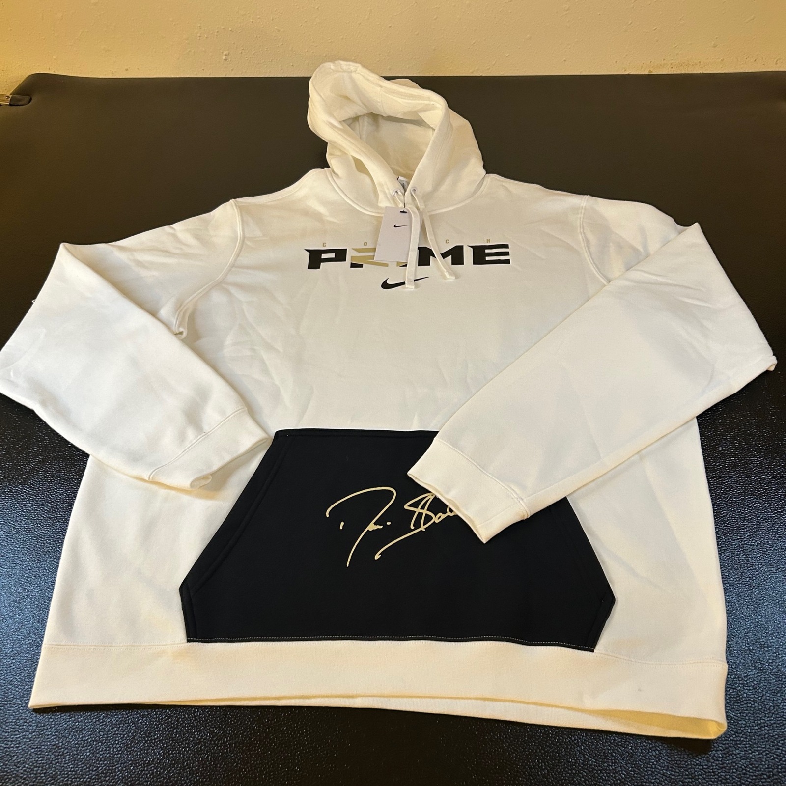 Nike Coach Prime Fleece Pullover Hoodie Sweatshirt Colorado Buffaloes Mens XL