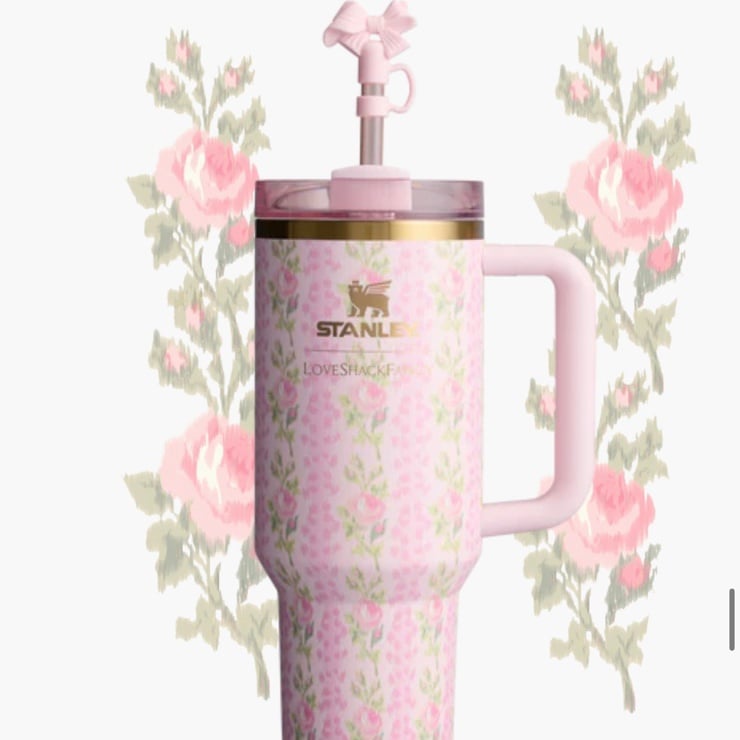 NEW the stanley x loveshackfancy blooming heirloom quencher 40 oz