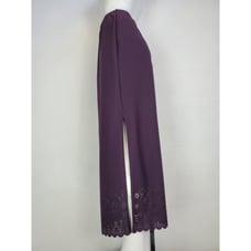 Vintage 90's Ninety Purple Eyelet Maxi Skirt
