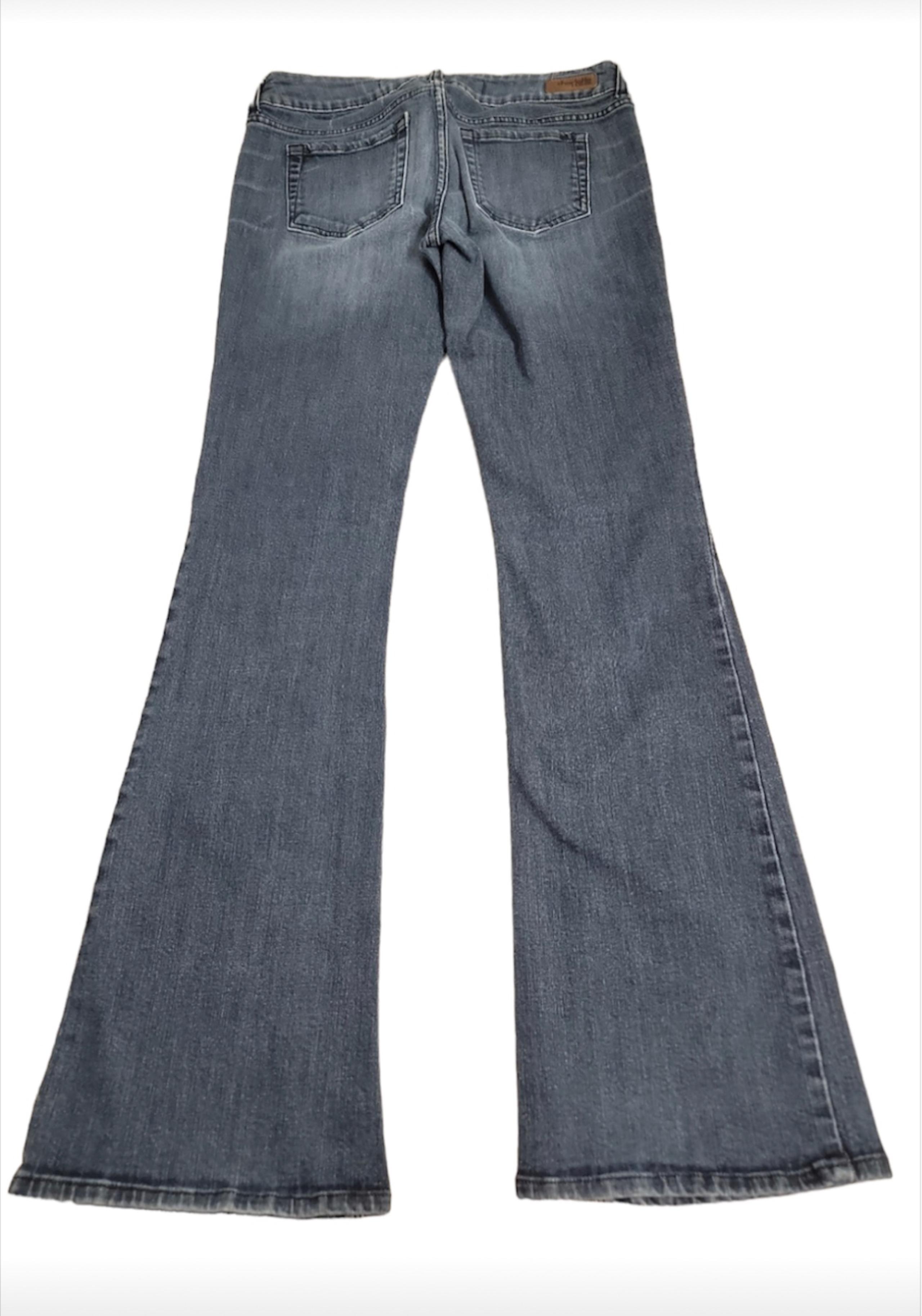Charllote russe Low rise flare jeans womens sz 6L medium wash denim Y2K