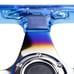 JDM Universal 6-Hole 326mm Vip Blue Crystal Bubble Burnt Spoke Steering Wheel