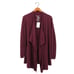 NWT Barefoot Dreams CozyChic Lite Island Wrap Cardigan Sweater Burgundy Open S M