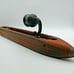 Vintage 17 Wooden Loom Shuttle Boat Candle Holder