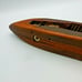 Vintage 17 Wooden Loom Shuttle Boat Candle Holder