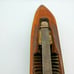 Vintage 17 Wooden Loom Shuttle Boat Candle Holder