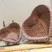 Longaberger - 1999 Love Treasures Sweetheart Basket - 2 pc set