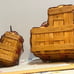 Longaberger - 1999 Love Treasures Sweetheart Basket - 2 pc set