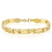 10K Yellow Gold 7mm Hollow XOXO Hugs & Kisses Bracelet 8″