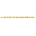 10K Yellow Gold 7mm Hollow XOXO Hugs & Kisses Bracelet 8″