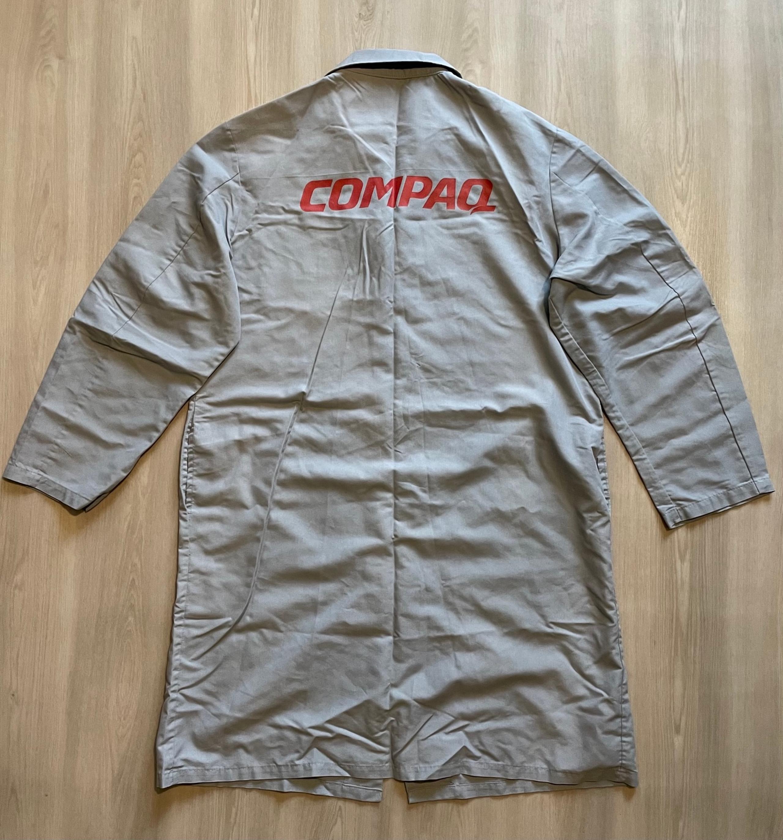 Vintage 90s Compaq Computers Engineer Lab Coat Sz 44