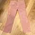 DRIFTWOOD Pink Cropped Ankle Jeans with Distressed Details size 29