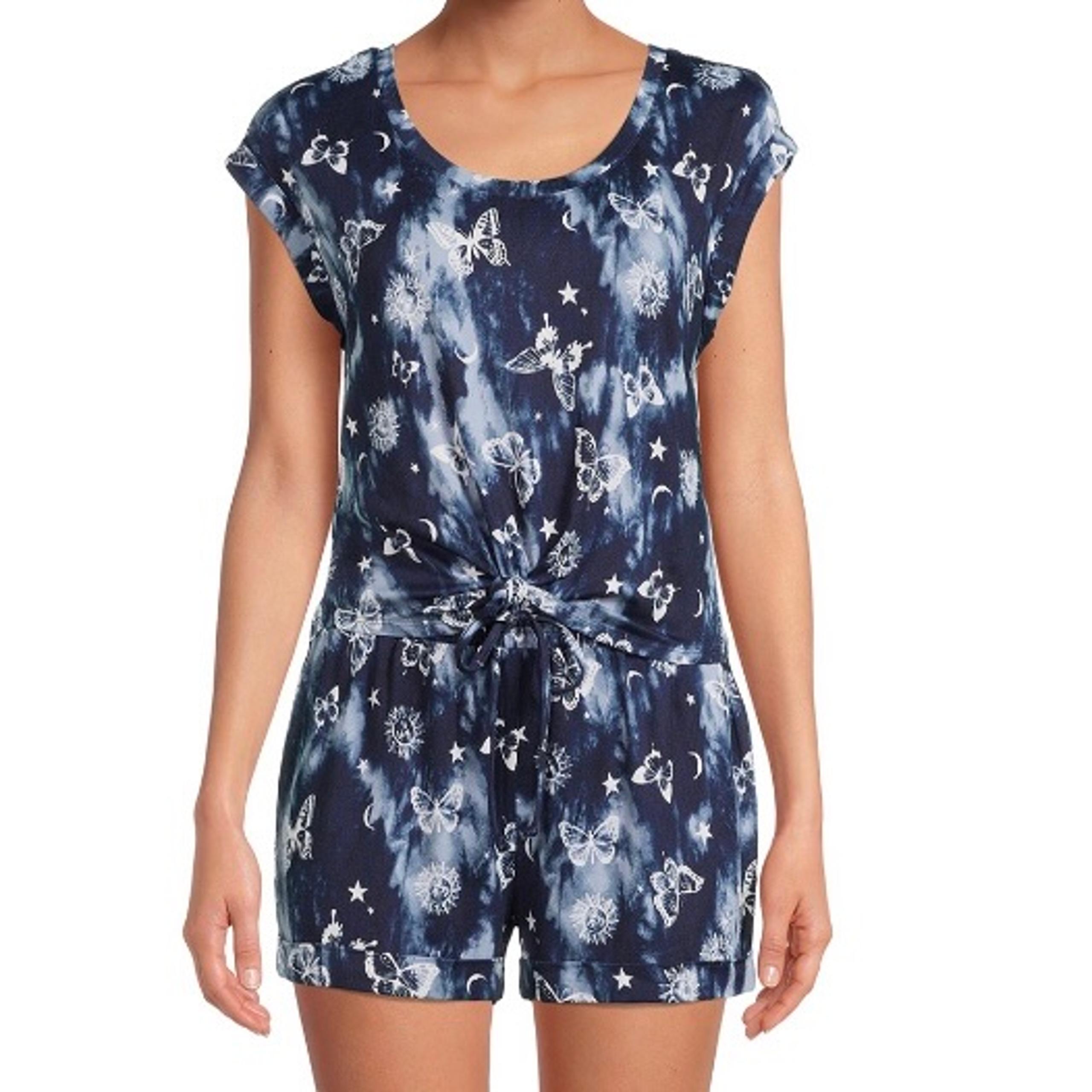 No Boundaries butterfly print active short set