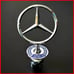 Mercedes-Benz Front Hood Emblem Star Mounted Ornament C E S CLK Class 1993-2007