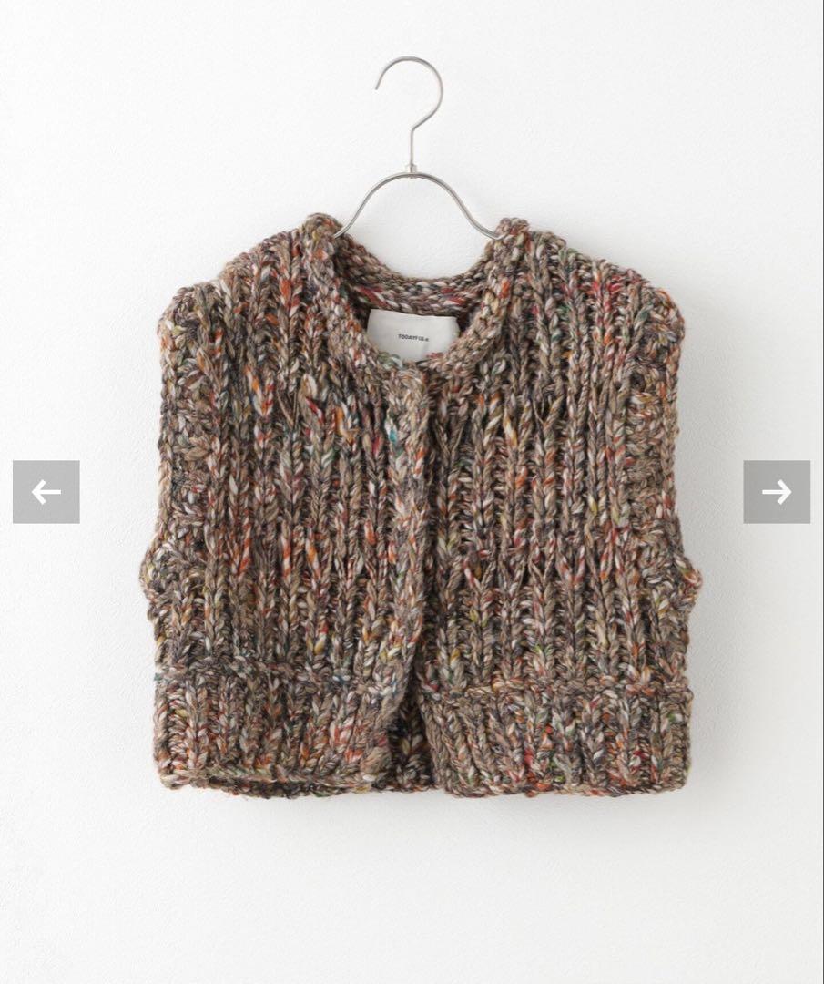 TODAYFUL トゥデイフル 2024winter トップス Mix Handknit Vest