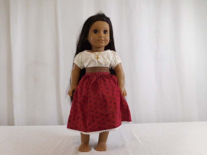 American Girl Josefina Doll In Meet Outfit + American Girl Josefina Garnet Pen